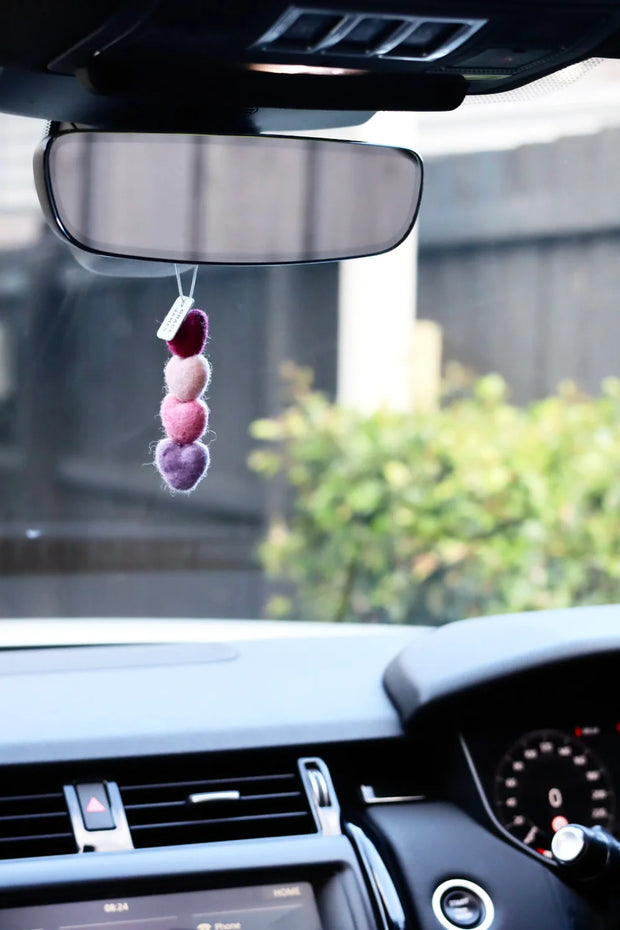 HEART Felt Air Freshener - Watermelon & Mint Spritz
