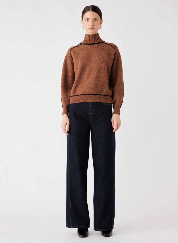Esmaeé - Weekender Sweater - Nutmeg/Black