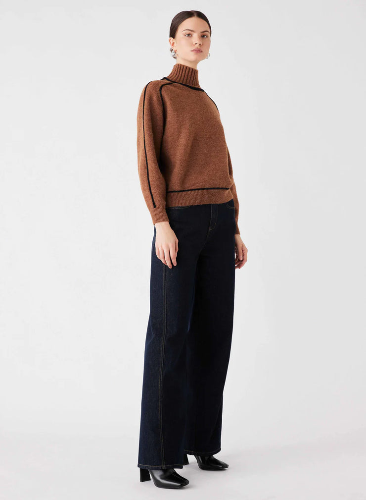 Esmaeé - Weekender Sweater - Nutmeg/Black