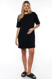 What's Next T-Shirt Dress - Black