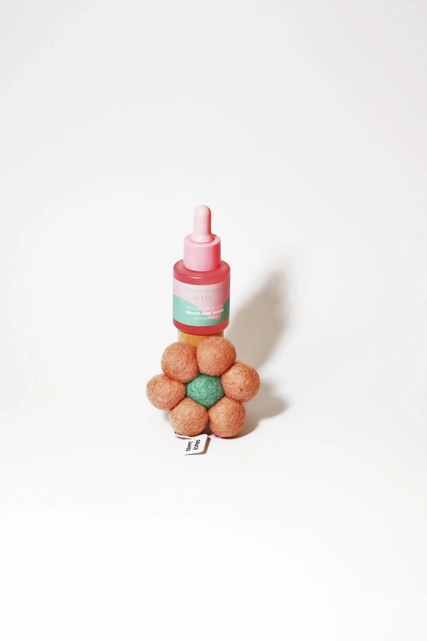 Felt Air Freshener - White Peach & Lily