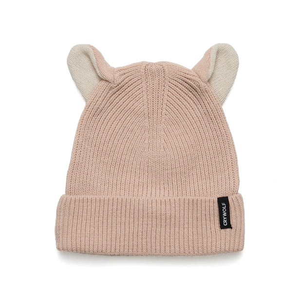 CRYWOLF Wolf Ears Beanie - Dusty Pink