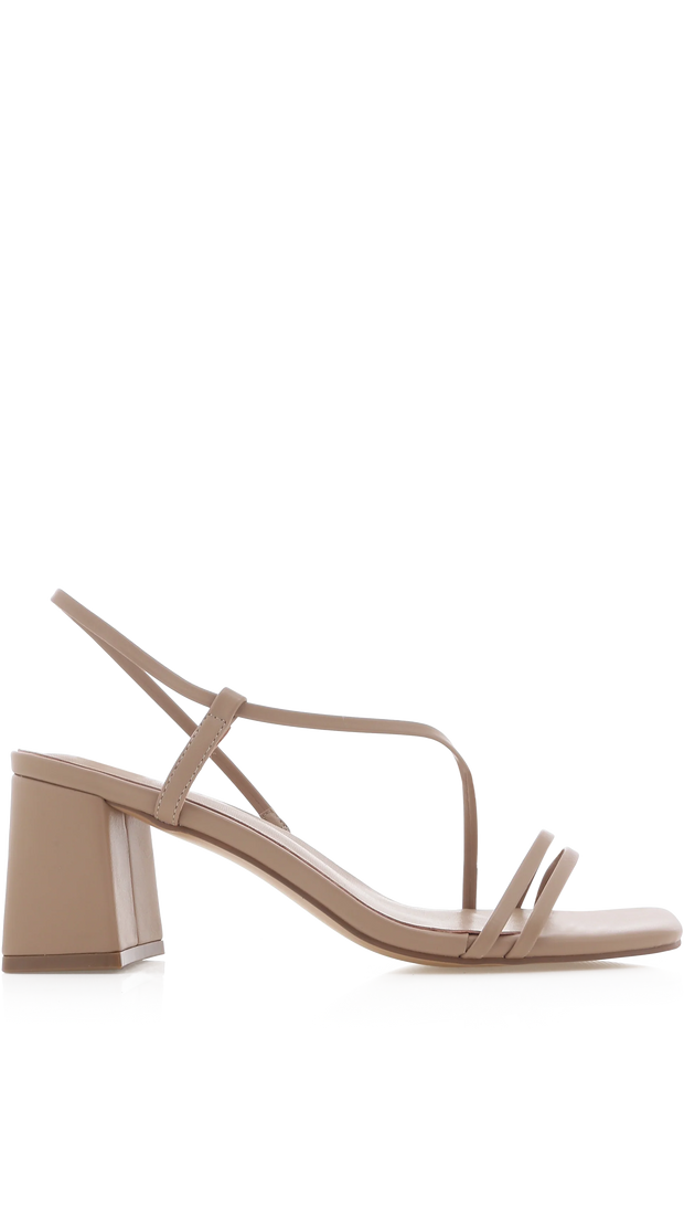 YELDA Block Heels - Light Cashew