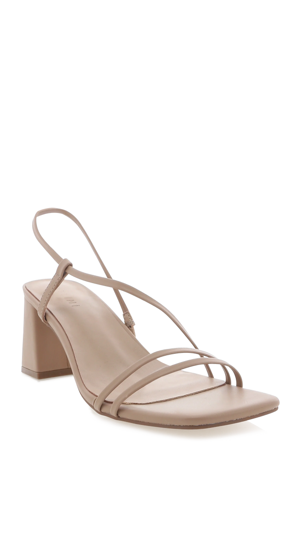 YELDA Block Heels - Light Cashew