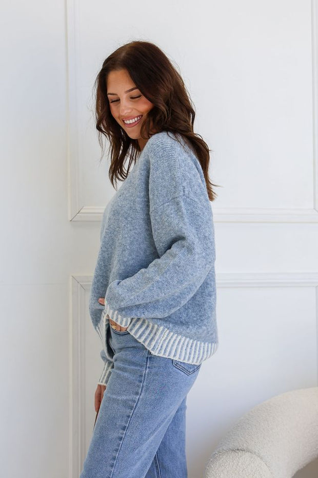 Zoe Knit Jumper - Blue