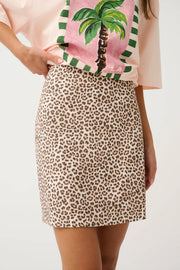 (PRE-ORDER) Zyla Mini Skirt - Leopard