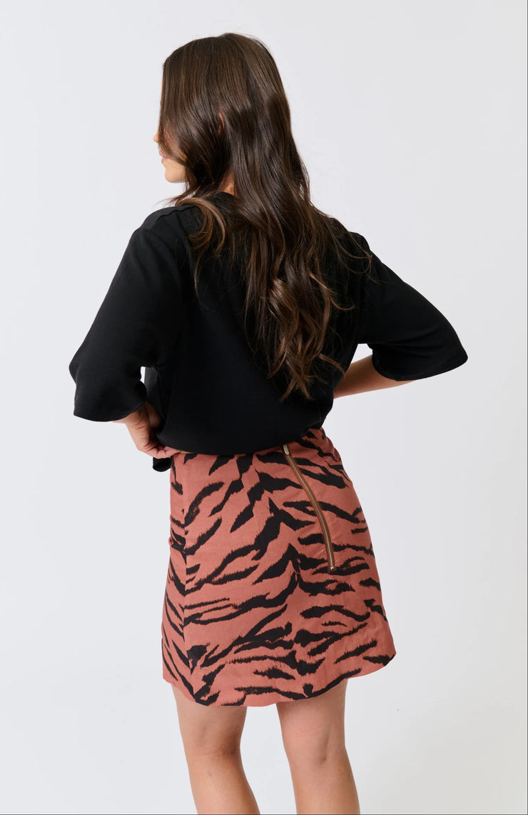 Zyla Mini Skirt - Zebra