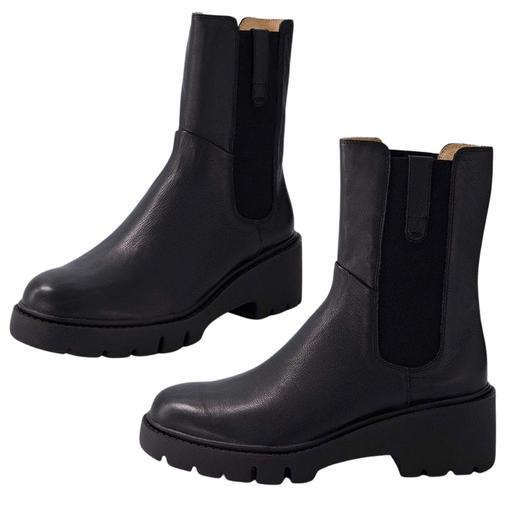 UNITA Leather Chelsea Boots - Black