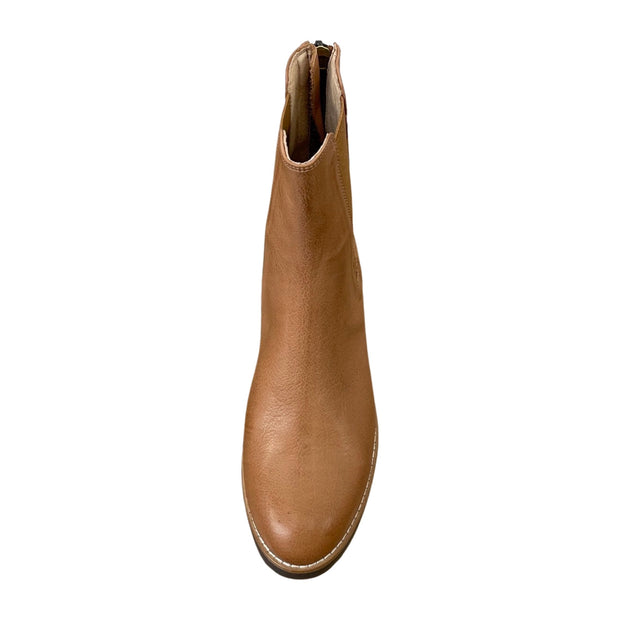 OREMI Chelsea Leather Boots - Dark Tan Choc