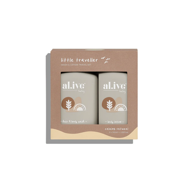Al.ive - Little Traveller - Baby Wash & Lotion Travel Set