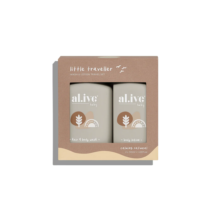 Al.ive - Little Traveller - Baby Wash & Lotion Travel Set