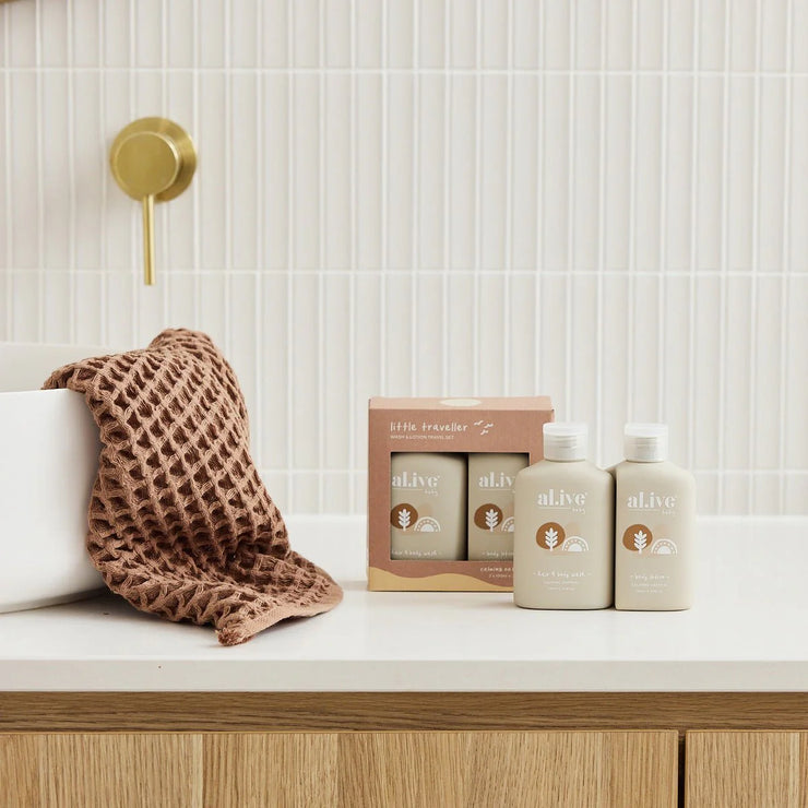 Al.ive - Little Traveller - Baby Wash & Lotion Travel Set