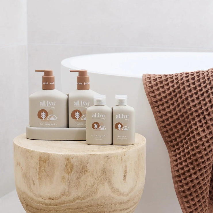 Al.ive - Little Traveller - Baby Wash & Lotion Travel Set