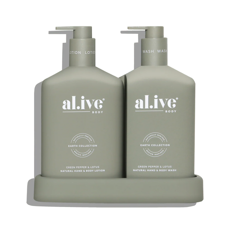 Al.ive - Wash & Lotion Duo - Green Pepper & Lotus