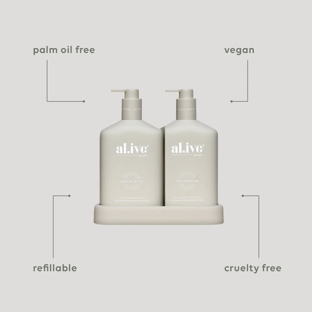 Al.ive - Wash & Lotion Duo - Sea Cotton & Coconut