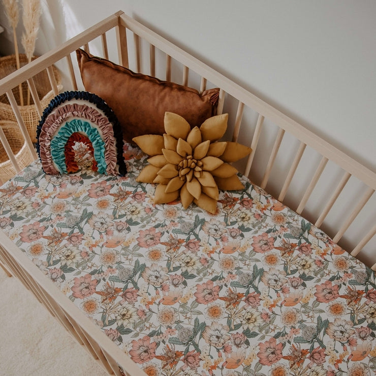 Fitted Cot Sheet - Australiana