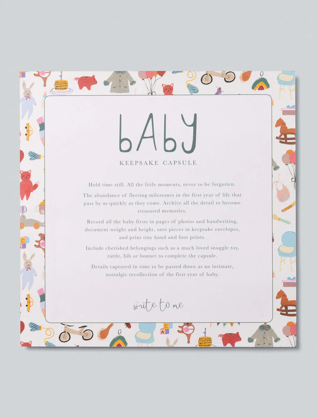 Baby Keepsake Capsule Box