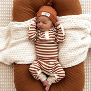 Growsuit - Biscuit Stripe