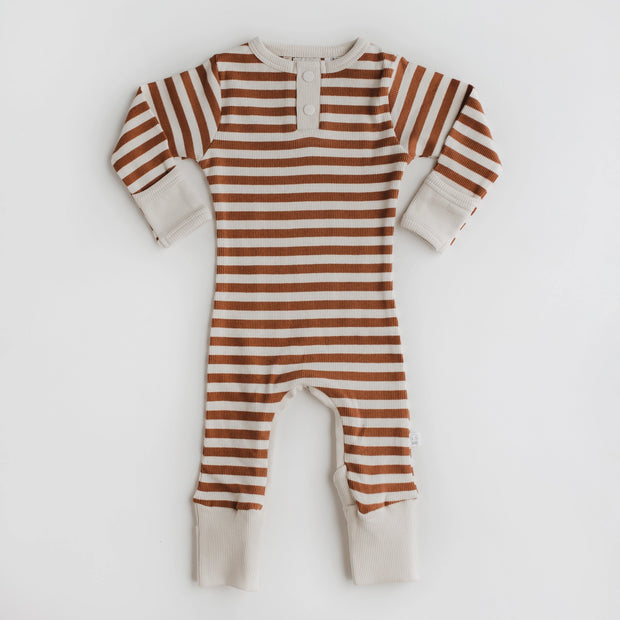 Growsuit - Biscuit Stripe