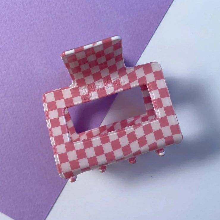 Goldn. Checkmate Hair Clip - Pink Punk
