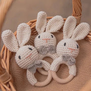 Crocheted Baby Rattle - Bunny