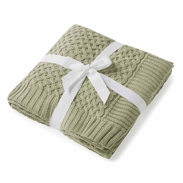 Diamond Knit Baby Blanket - Dewkist