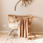 Diamond Knit Baby Blanket - Hazelnut