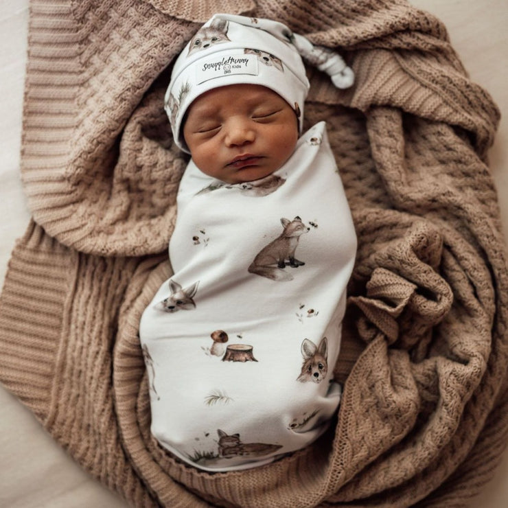 Diamond Knit Baby Blanket - Hazelnut