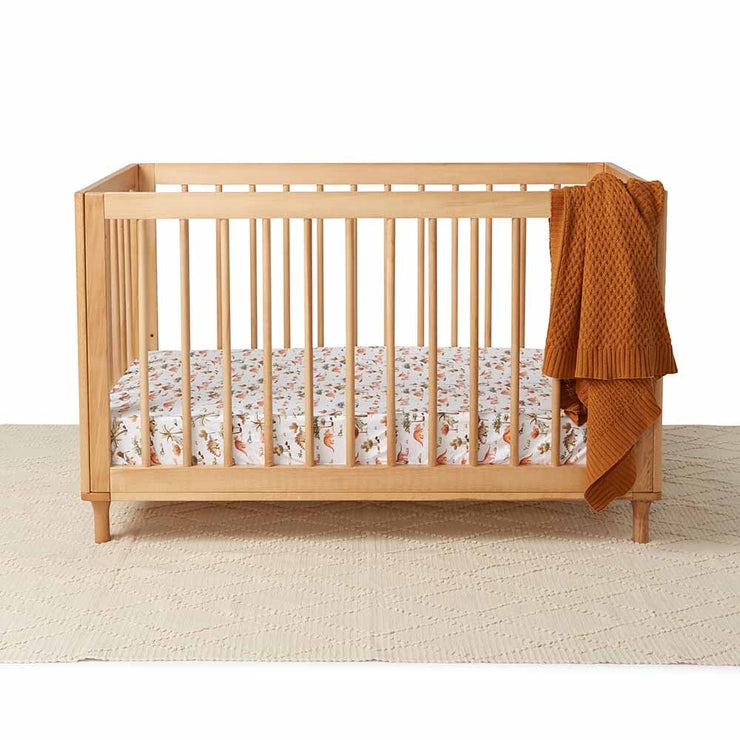 Fitted Cot Sheet - Dino