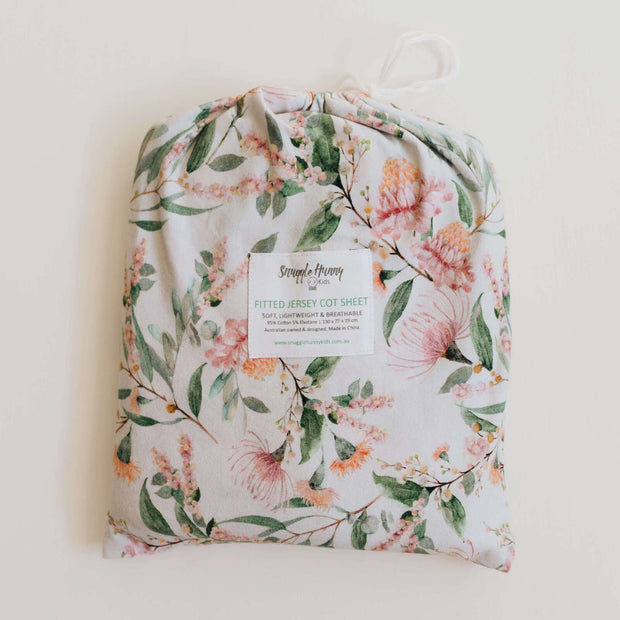 Fitted Cot Sheet - Wattle