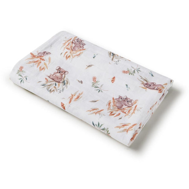 Organic Muslin Wrap - Koala