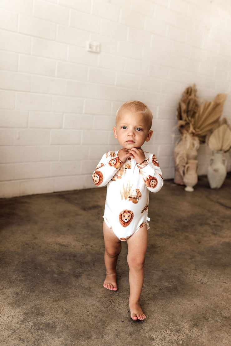 Long Sleeve Bodysuit - Lion