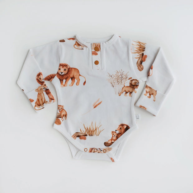 Long Sleeve Bodysuit - Lion
