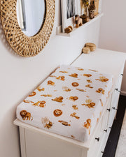 Fitted Bassinet Sheet | Change Pad Cover - Lion