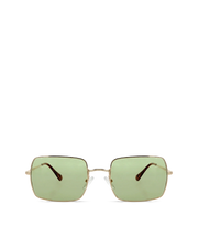 THE ABBY Gold-Olive Sunglasses