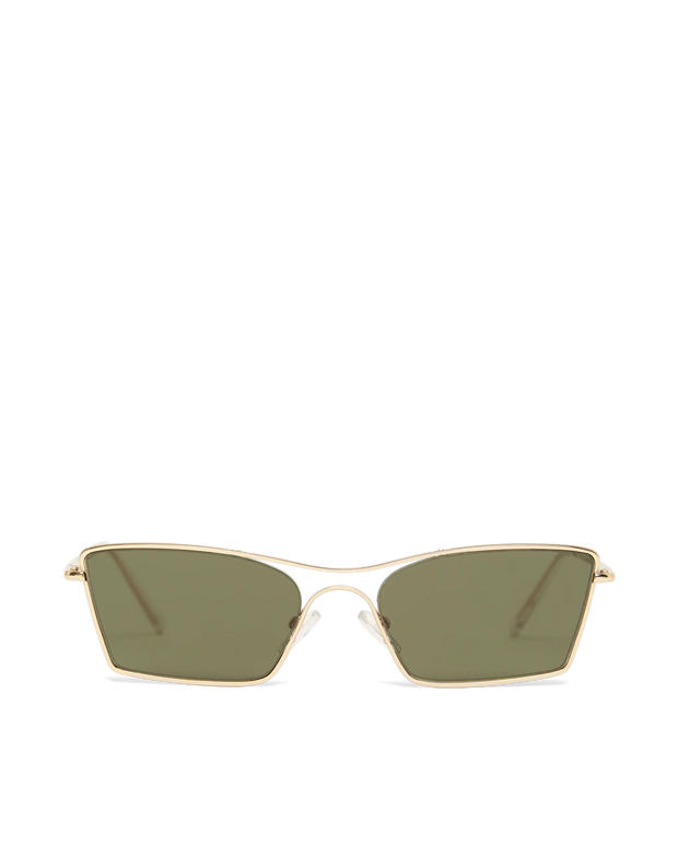 THE BEVERLY Gold-Olive Sunglasses