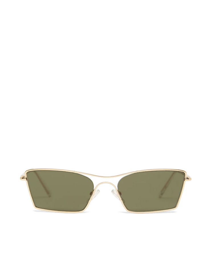THE BEVERLY Gold-Olive Sunglasses