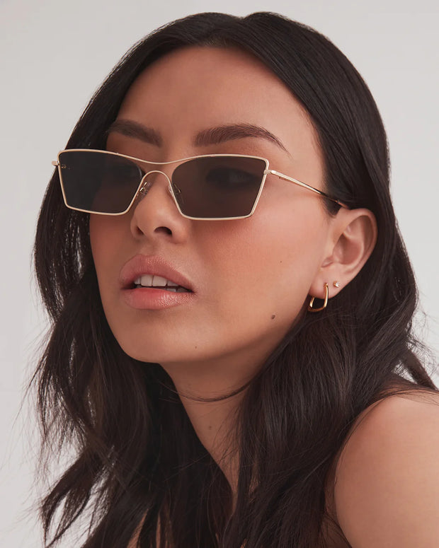 THE BEVERLY Gold-Olive Sunglasses