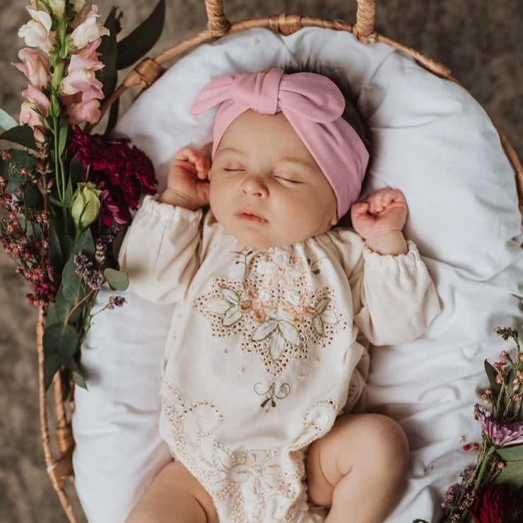 Top Knot Headband - Pink Fantasy