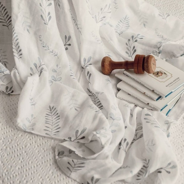 Organic Muslin Wrap - Wild Fern